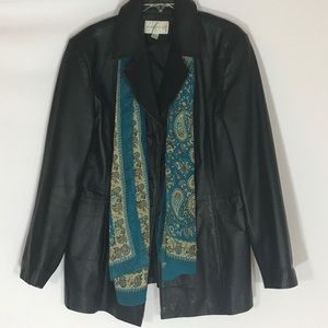 3/$35 Leather jacket by Worthington